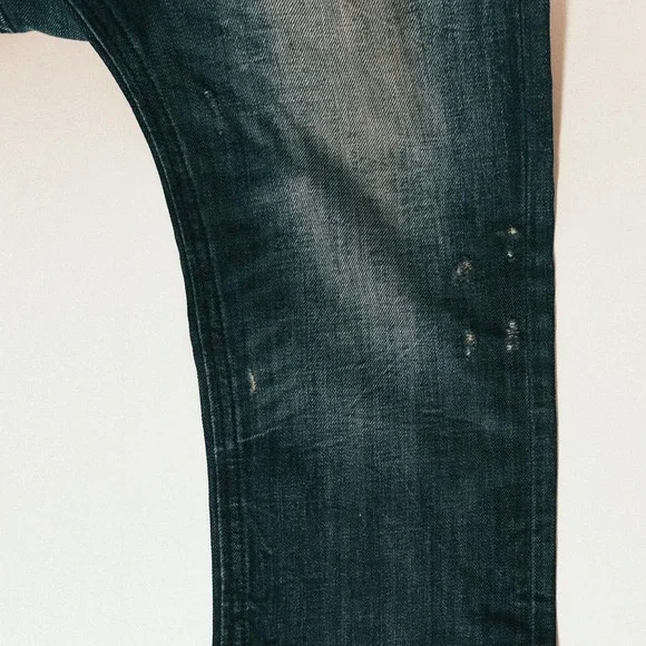 Diesel Industry Thavar Jeans Mens 31x30 Blue Dark Wash Slim Skinny Denim - Picture 10 of 16